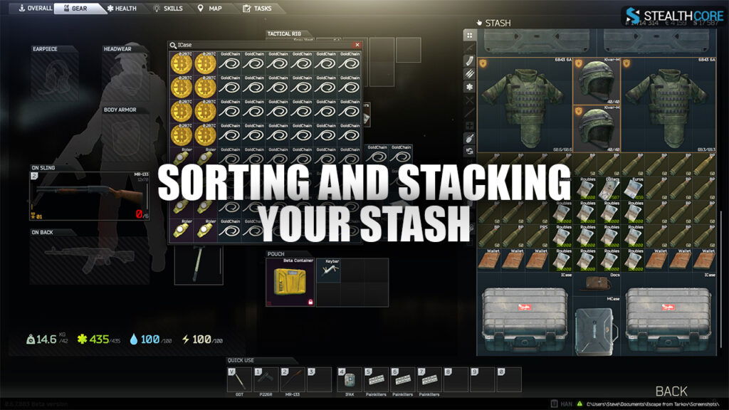 Sorting and Stacking your stash in eft