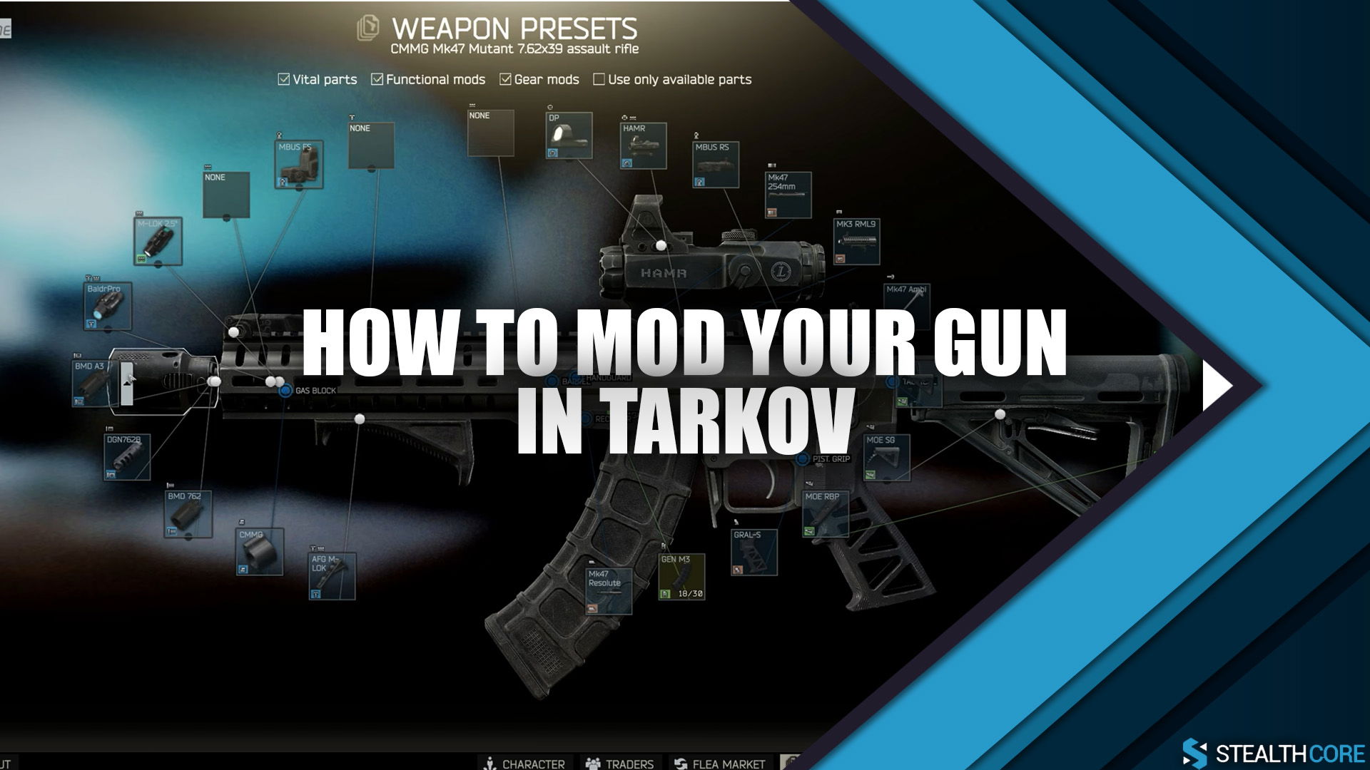 how to mod your gun in Tarkov