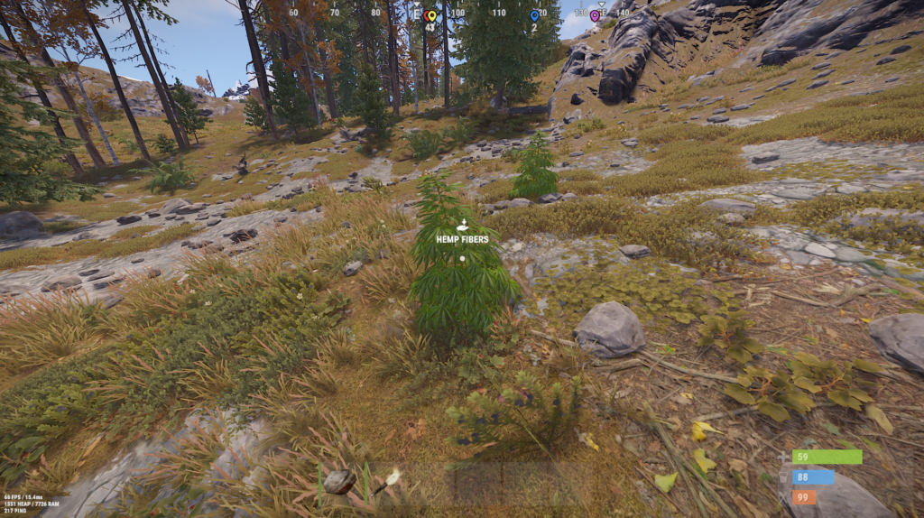how to get cloth in rust - hemp plants