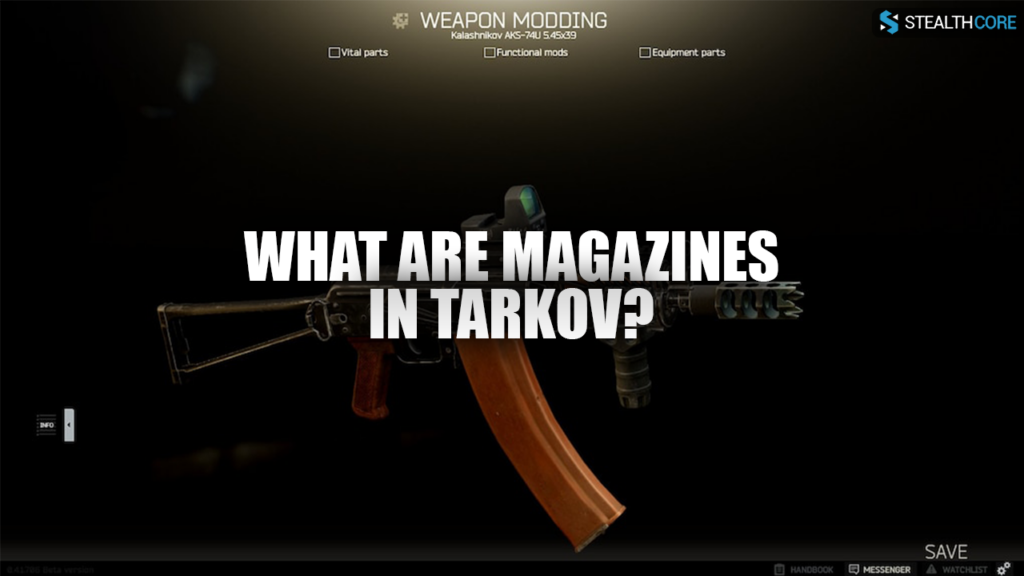 tarkov magazine guide - what are magazines