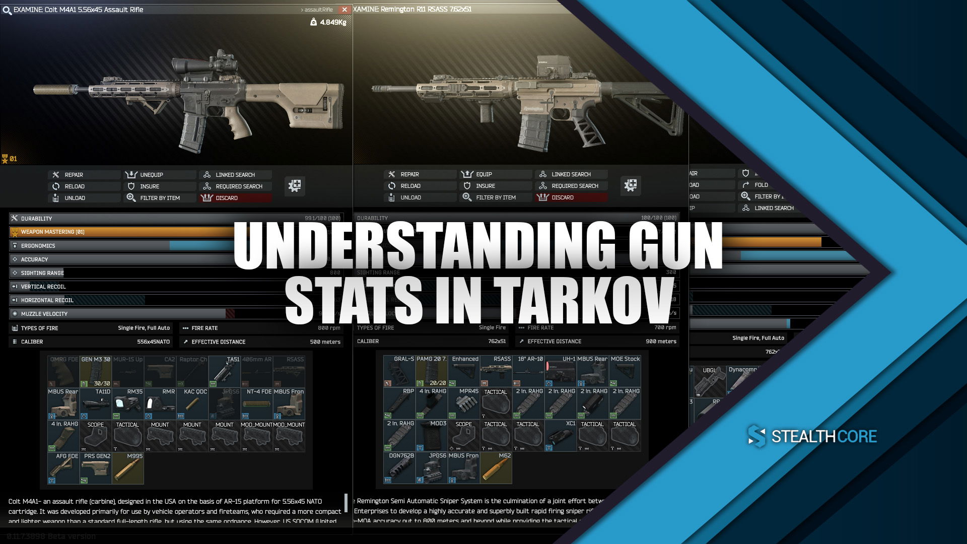 gun stats in tarkov
