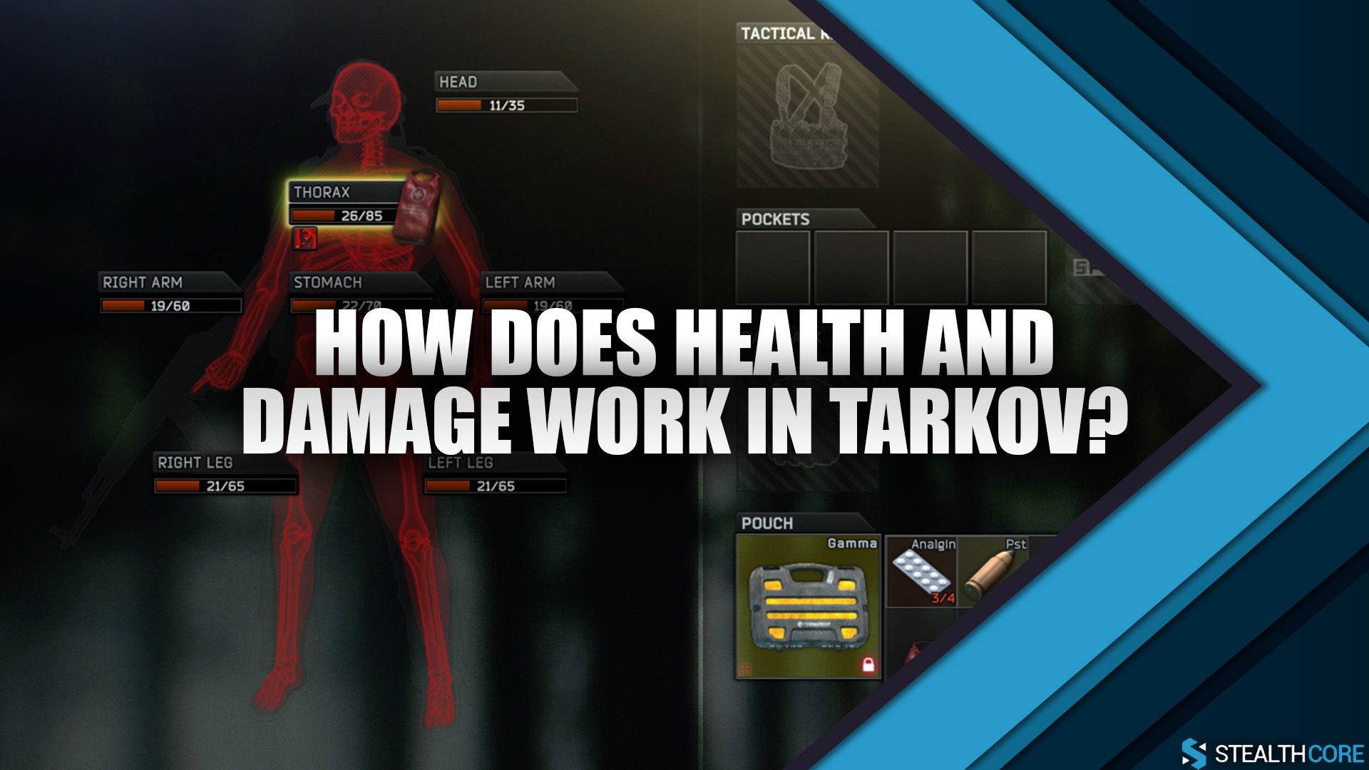 tarkov health and damage