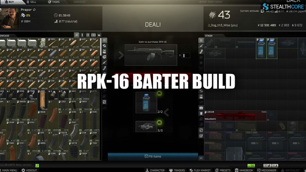 Best Light Machine Gun Barter Build