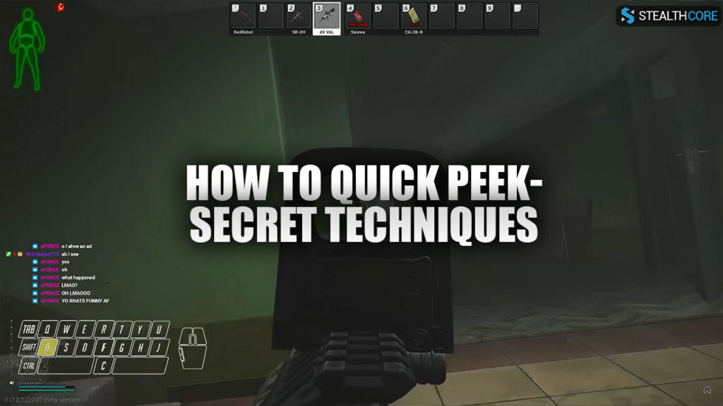 hwo to quick peek in tarkov - secret techniques