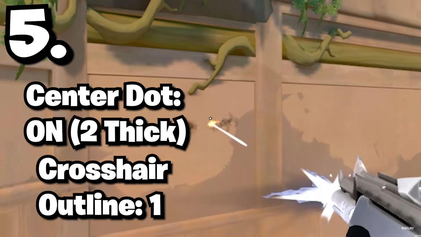 Outlined Dot Crosshair valorant