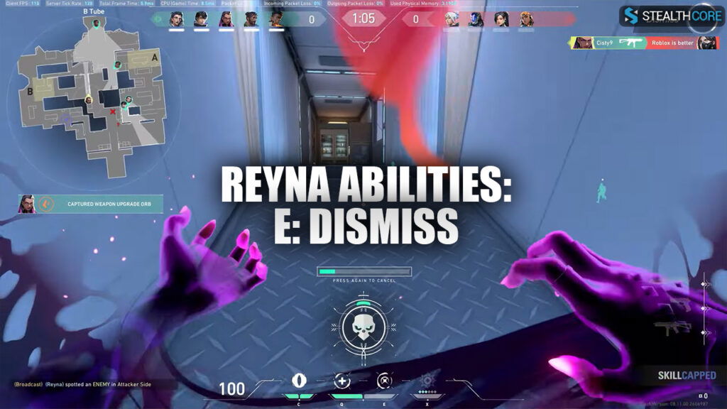 how to use reyna in valorant: dismiss