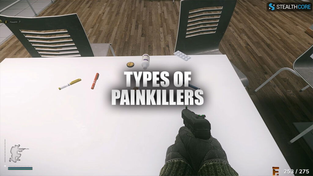 how to use painkillers in tarkov - types of painkillers