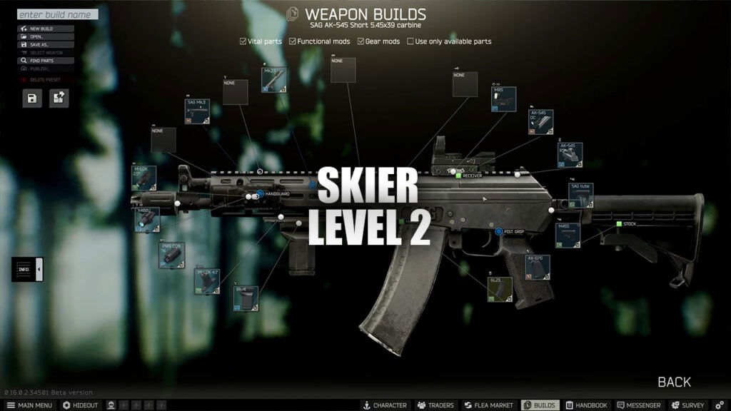 Skier Level  2 Builds