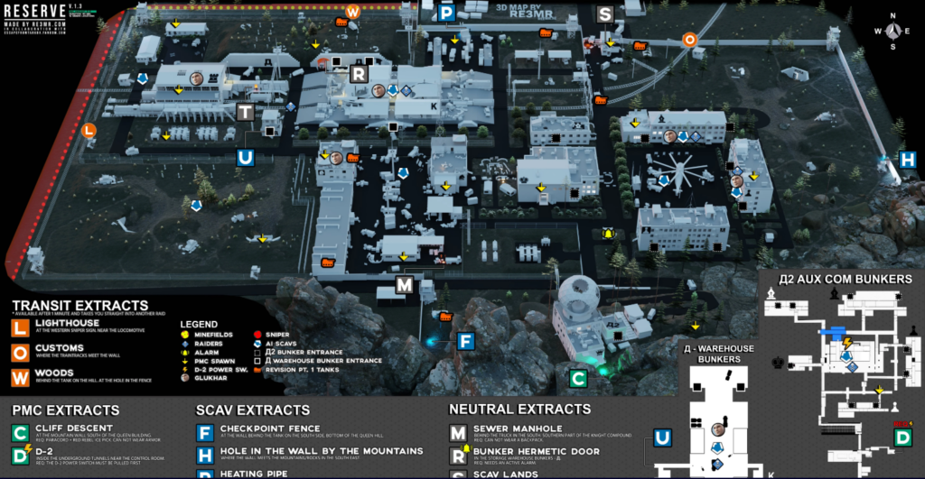 EFT Reserve Map Guide: Overview