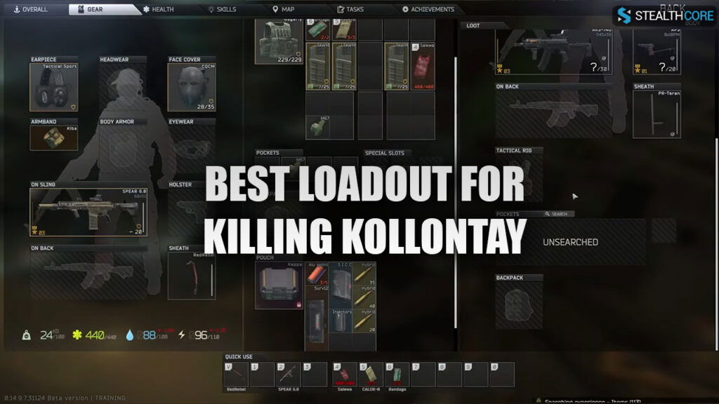 best loadout for killing kollontay