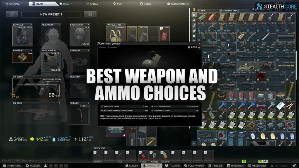 best weapons and ammo choices