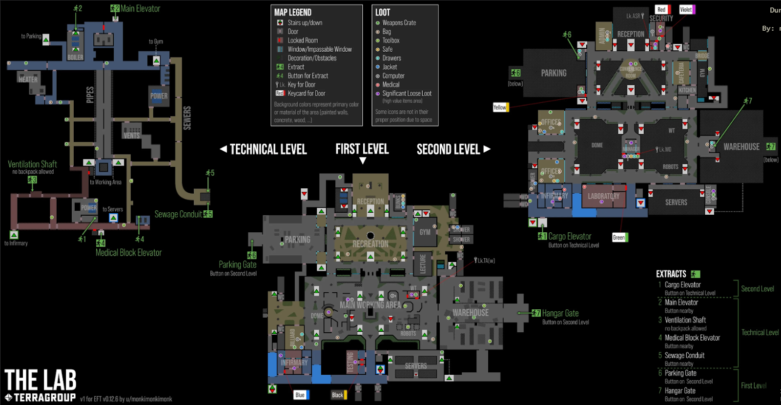 EFT Labs Map Guide: Spawns and Map Layout