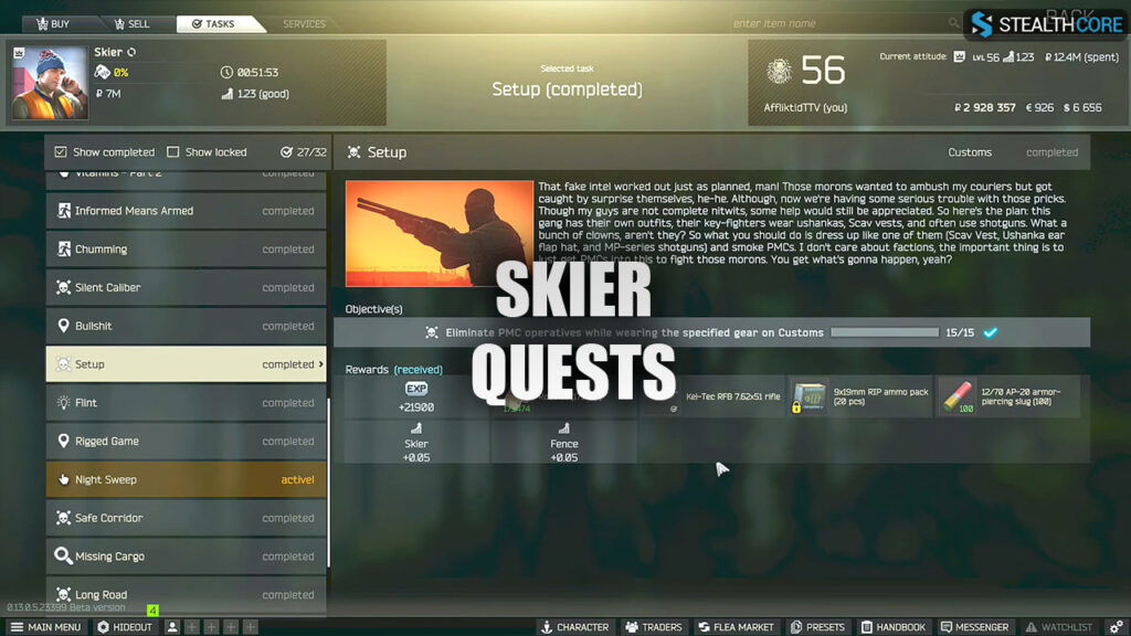 Skier Quests
