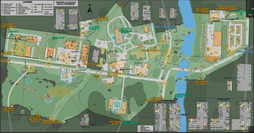 Major Loot Locations Customs