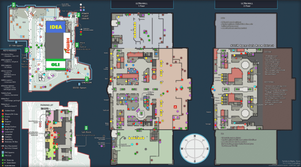 EFT Interchange Map Guide: Spawns and Map Layout