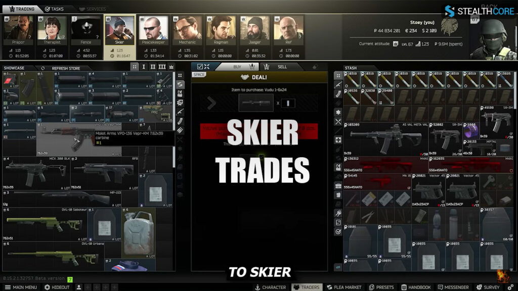 Skier Trades